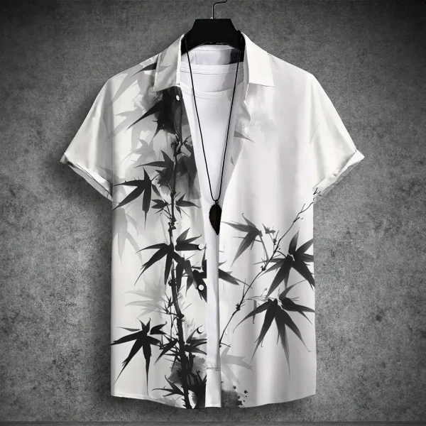 2024 new men's short-sleeved shirt - Image 7