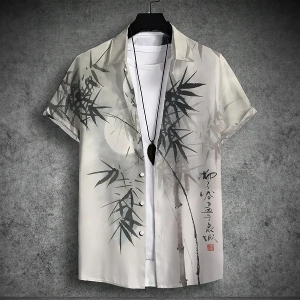 2024 new men's short-sleeved shirt - Image 3