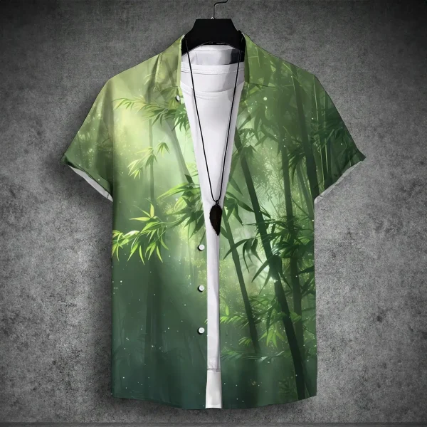 2024 new men's short-sleeved shirt - Image 8