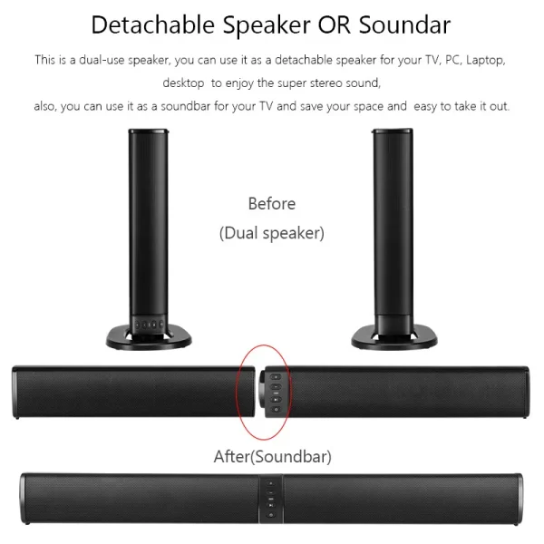 TV Soundbar Wireless Bluetooth Speakers - Image 3