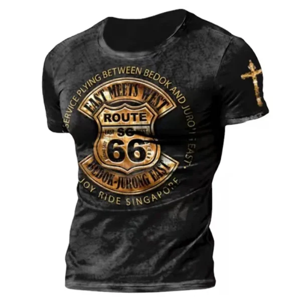 Vintage Men's T-Shirt 3D Print - Image 18