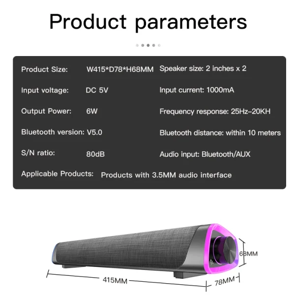 Home Theater Sound System Bluetooth Speaker - Image 5