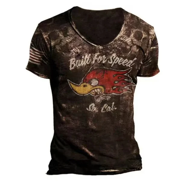 Vintage Men's T-Shirt 3D Print - Image 8
