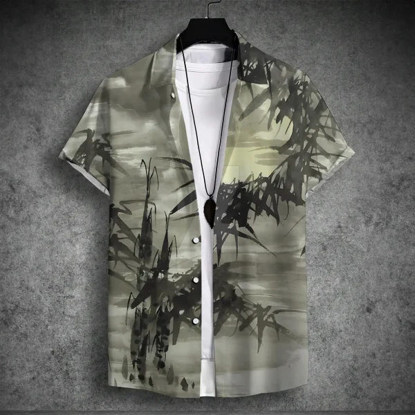 2024 new men's short-sleeved shirt - Image 5
