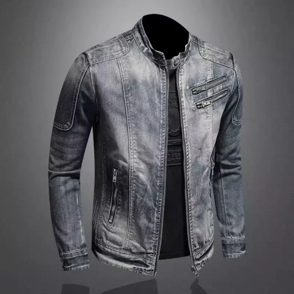 Denim Jackets Men Casual - Image 2