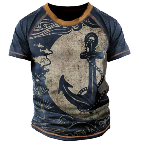 Vintage Men's T-Shirt 3D Print - Image 27