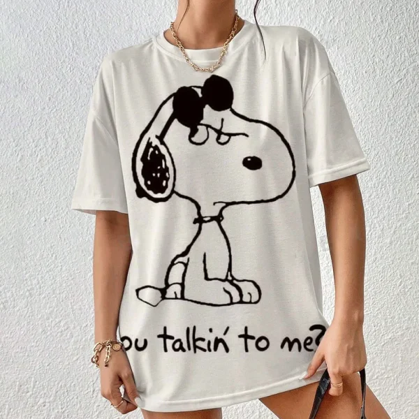 Women's T-shirt Disney Snoopy 3D printed - Image 7
