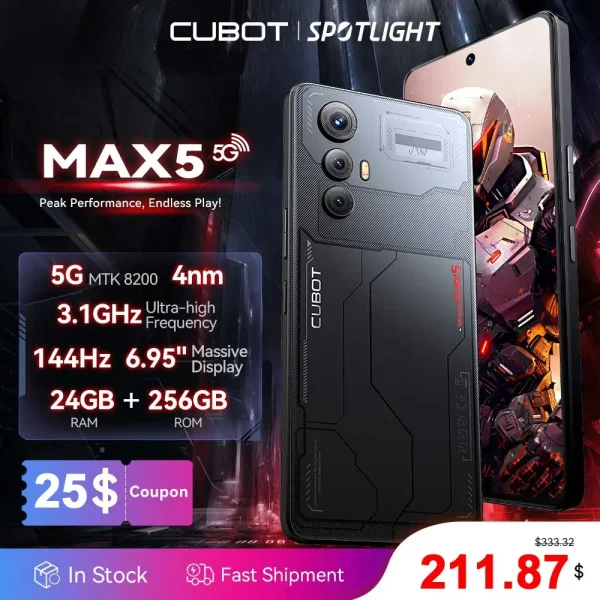 CUBOT MAX 5 Smartphone - Android Gaming Phone