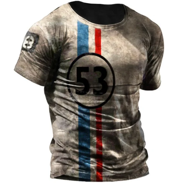 Vintage Men's T-Shirt 3D Print - Image 10
