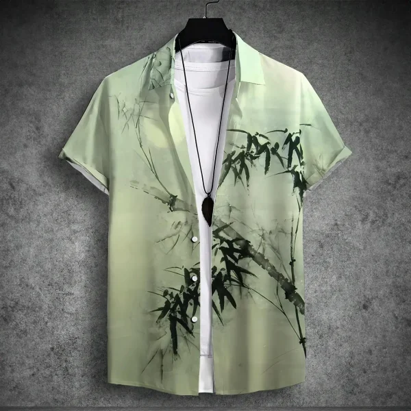 2024 new men's short-sleeved shirt - Image 4