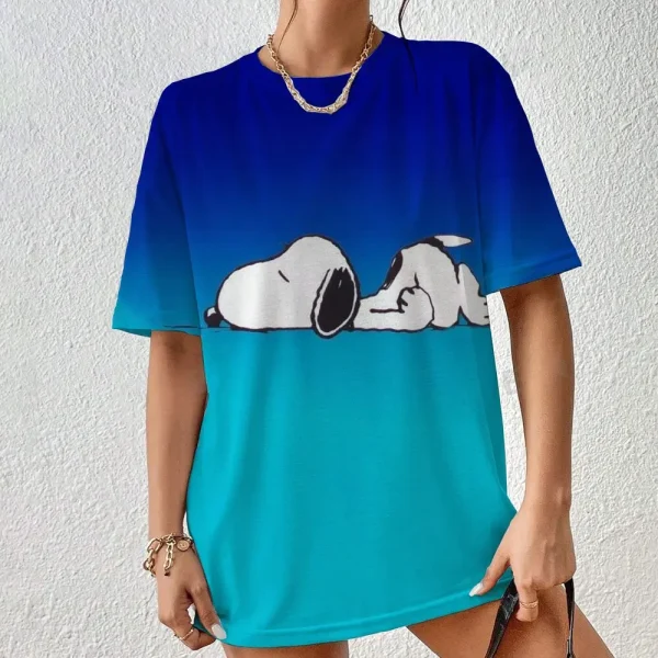 Women's T-shirt Disney Snoopy 3D printed - Image 5