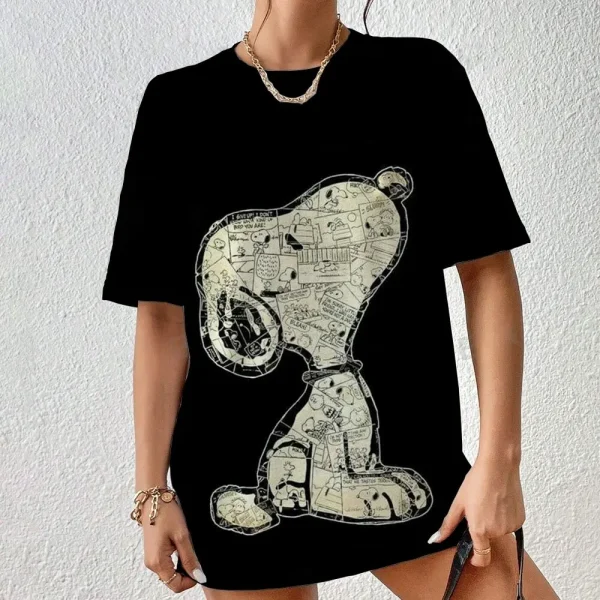 Women's T-shirt Disney Snoopy 3D printed - Image 3