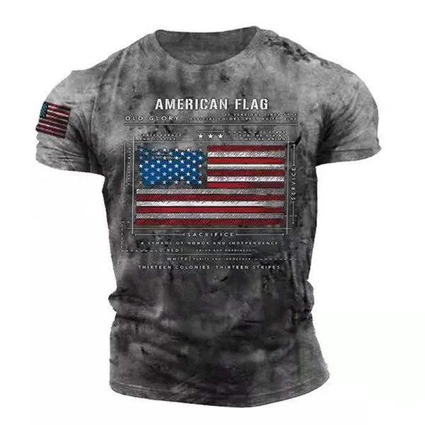 Vintage Men's T-Shirt 3D Print - Image 28