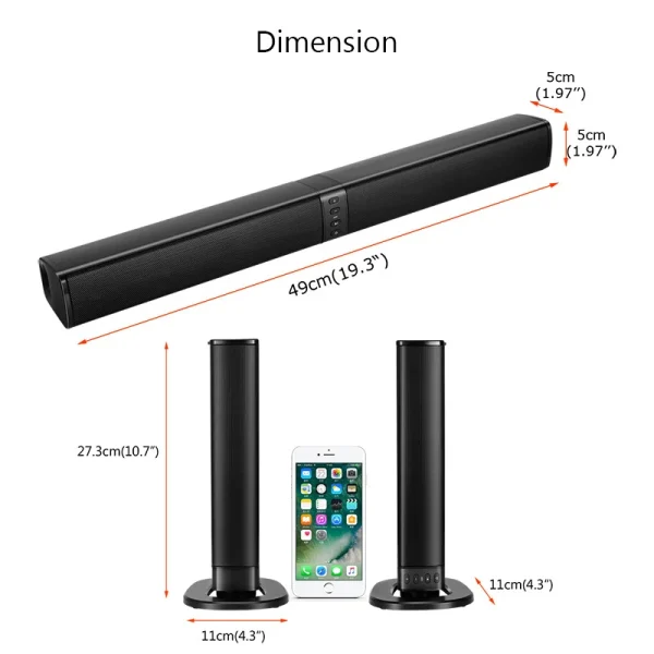 TV Soundbar Wireless Bluetooth Speakers - Image 6
