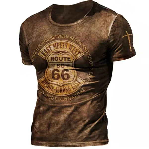 Vintage Men's T-Shirt 3D Print - Image 13