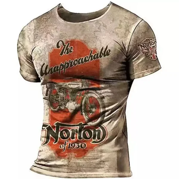 Vintage Men's T-Shirt 3D Print - Image 29